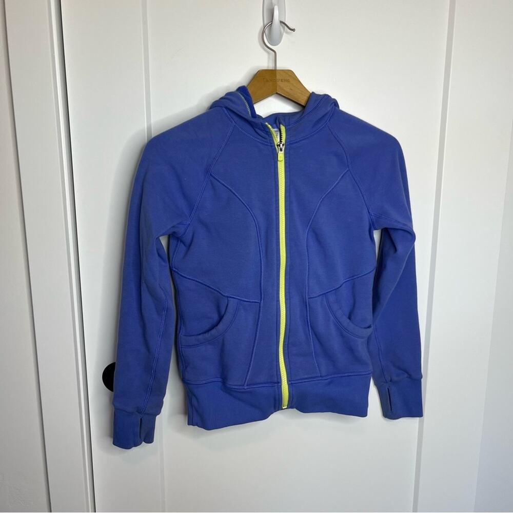 Athleta Girl Purple Full Zip Hooded Track Jacket Size Medium 8-10